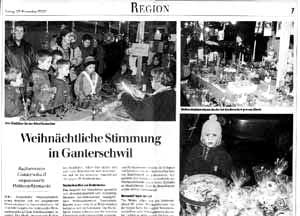 Zeitungsausschnitt vom 29. Nov. 2002